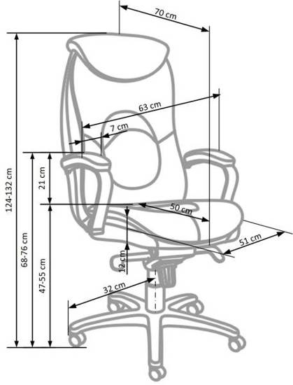 Fotel gabinetowy QUAD czarny