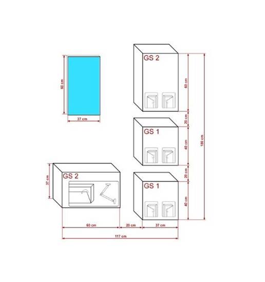 Garderoba F1 - F1-M-S-3